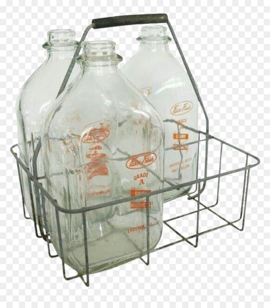 Glass Bottle, HD Png Download - glass of milk png