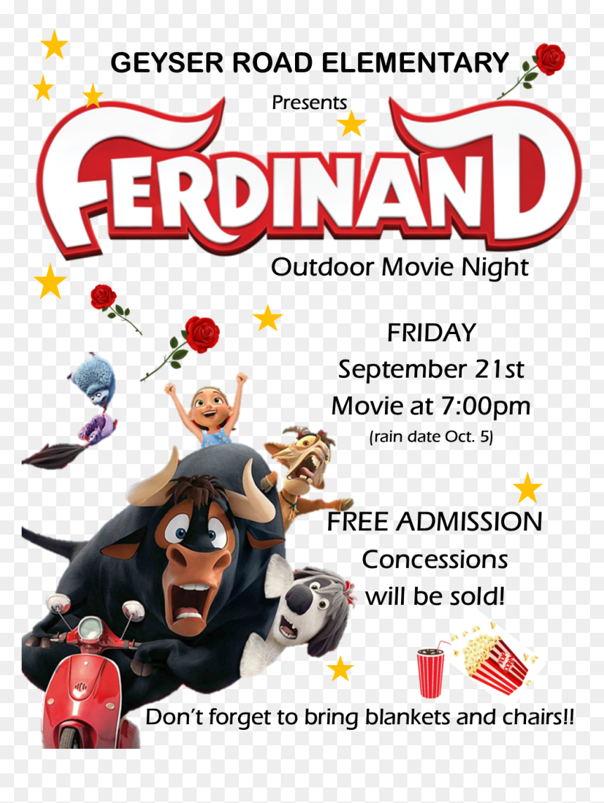 Join Us For A Movie Night Outside On The Lawn At Geyser, HD Png Download - movie night png