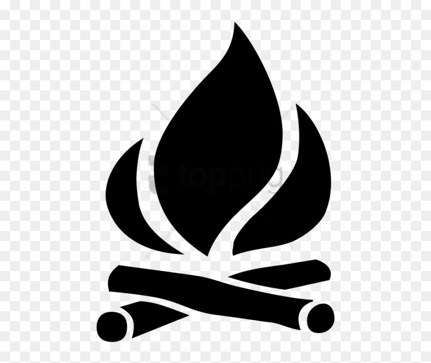 Free Png Camp Fire Vector Png Image With Transparent - Black Vector Fire Png, Png Download - fire vector png