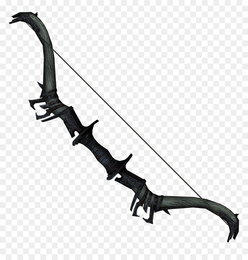 Elder Scrolls - Skyrim Nord Bow, HD Png Download - black bow png