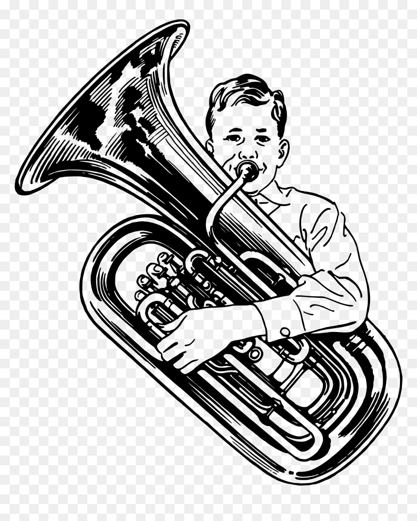 Clipart Tuba Download This Tuba Clip Art And Save On - Clipart Tuba, HD Png Download - trombone png