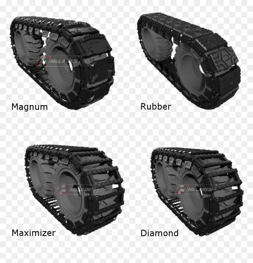 Over The Tire Tracks For Skid Steers - Tire Caterpillar, HD Png Download - tire tracks png