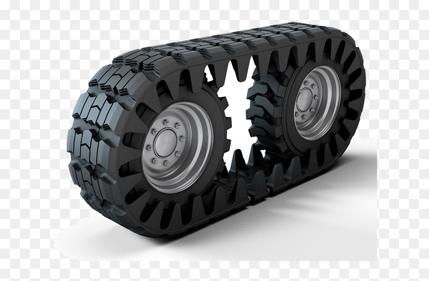 Over The Tire Tracks Ott - Skid Steer Full Rubber Tracks, HD Png Download - tire tracks png