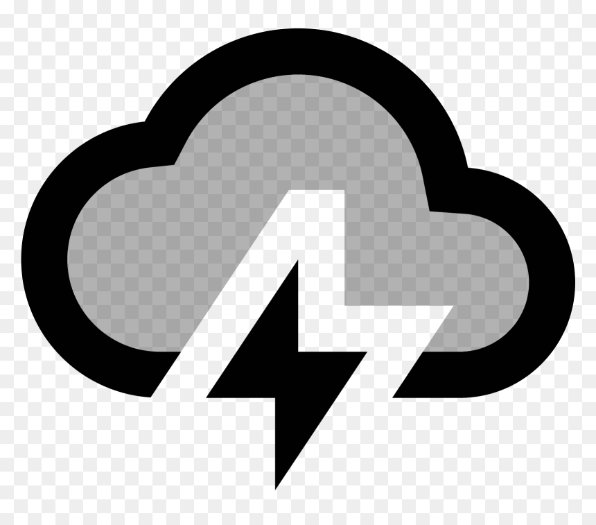 The Icon Is A Stylized Depiction Of A Storm Cloud, HD Png Download - storm cloud png