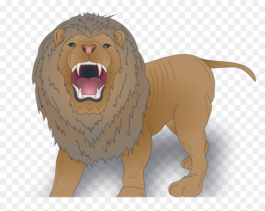 L Wekomplettschatten - Cat Yawns, HD Png Download - lion roar png