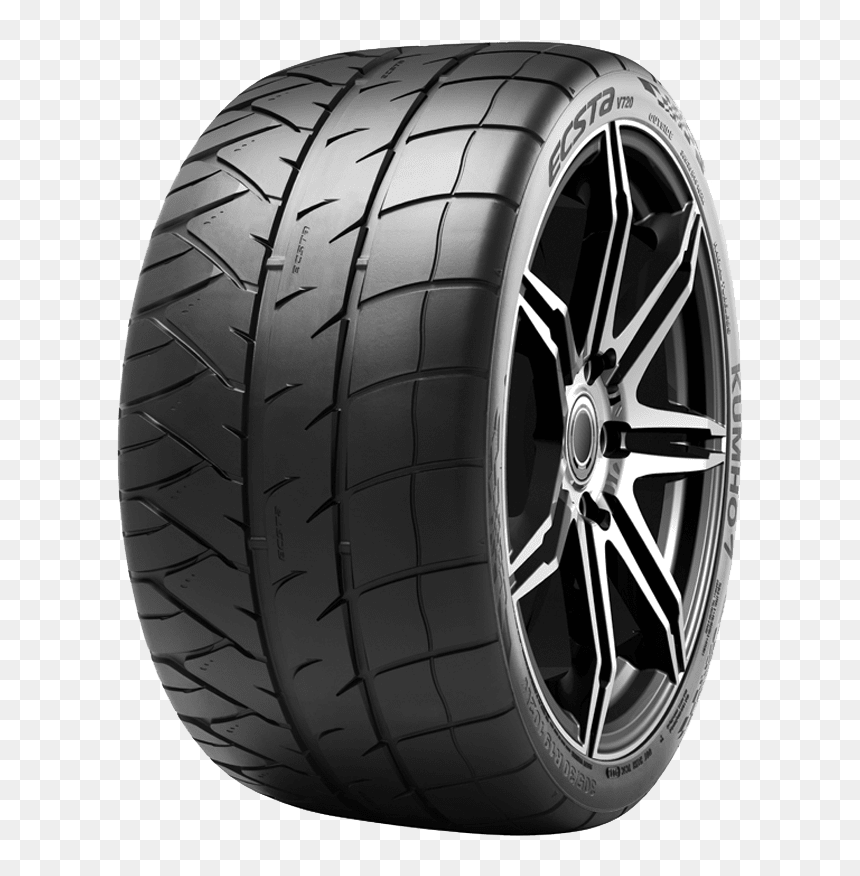Kumho Tyre Ecsta V720 - 235 35r19 Kumho V720, HD Png Download - tire track png