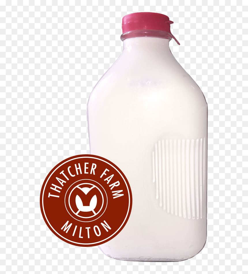 1/2 Gallon Whole Milk - Thatcher Farm Egg Nog, HD Png Download - glass of milk png