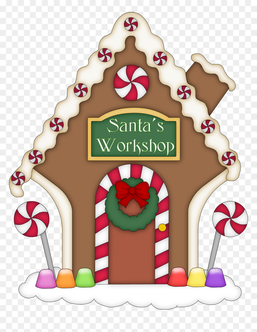 Gingerbread House Clipart - Ginger Bread House Clip Art, HD Png Download - house clipart png