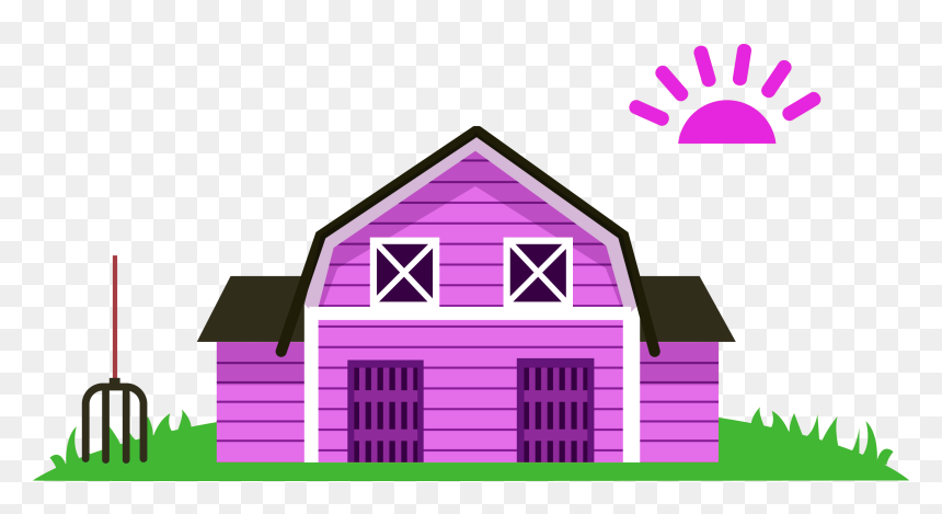Cartoon Agriculture Purple Transprent - Cartoon Purple House, HD Png Download - cory in the house png