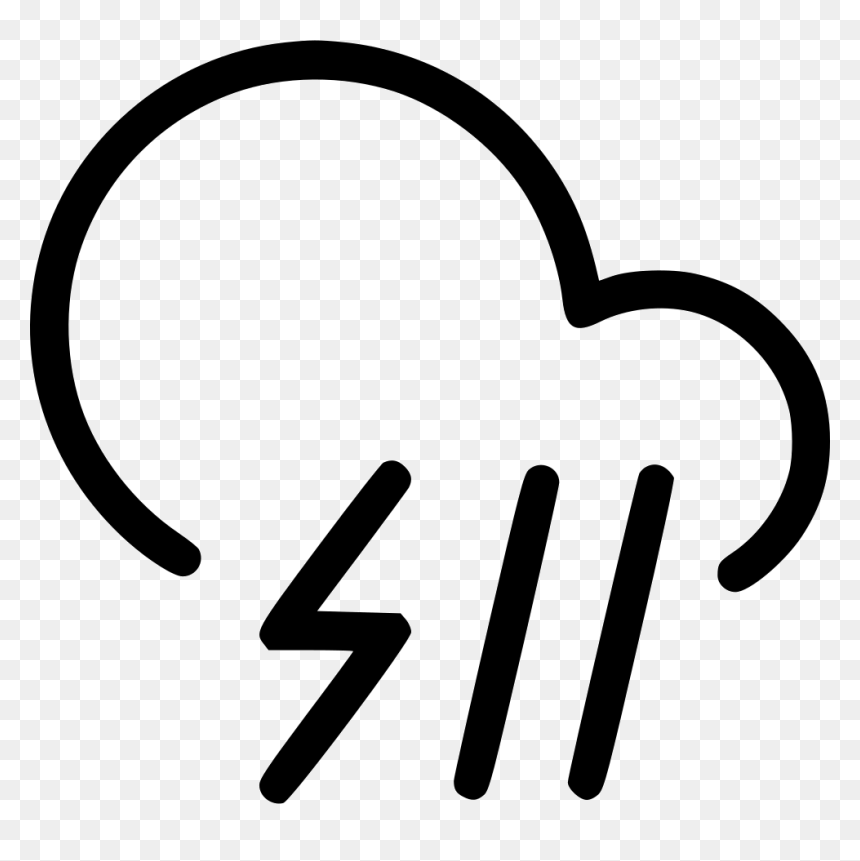Rain Storm Cloud Lightning Rain - Cloud, HD Png Download - storm cloud png