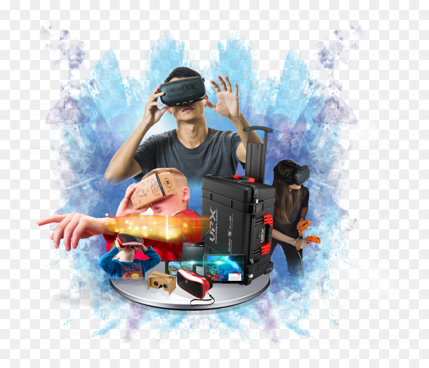 Virtual Reality Education Vrxone Kit - Virtual Reality Augmented Reality Png, Transparent Png - vr png