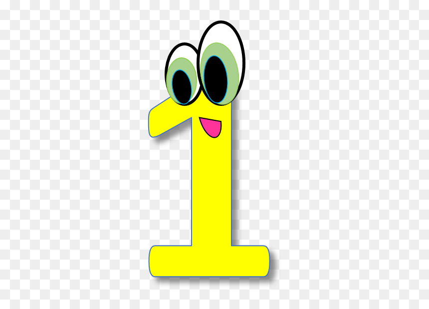 Clipart Numbers 1 Black And White Stock Numbers Cliparts - Number 1 Clipart Yellow, HD Png Download - number png