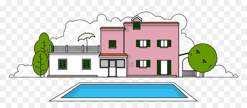 Holiday House Clipart, HD Png Download - house clipart png