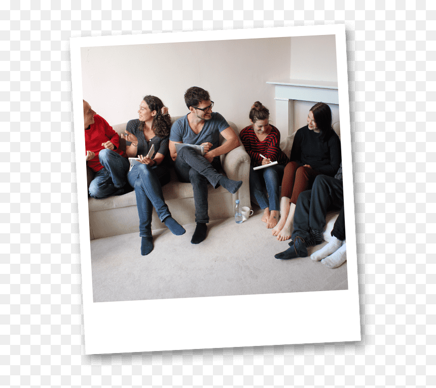 Sitting, HD Png Download - polaroid picture png