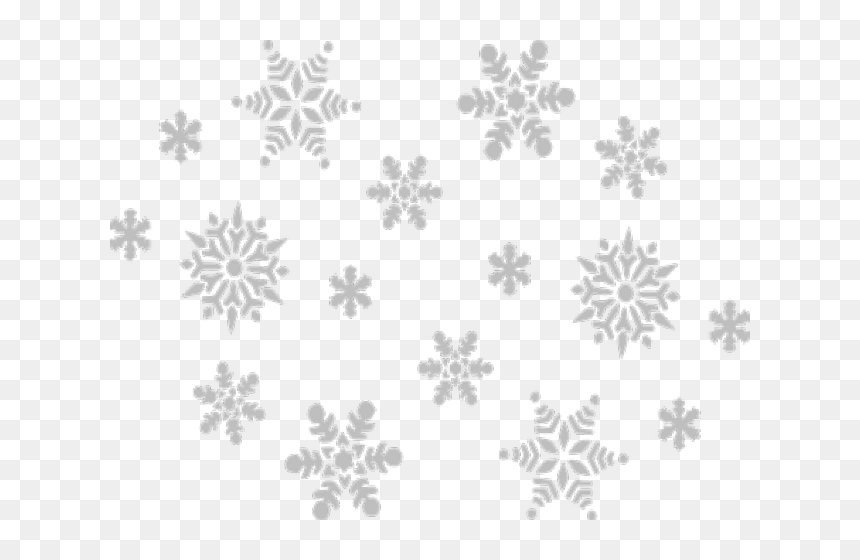 Snowflakes Transparent Clipart, HD Png Download - tire track png