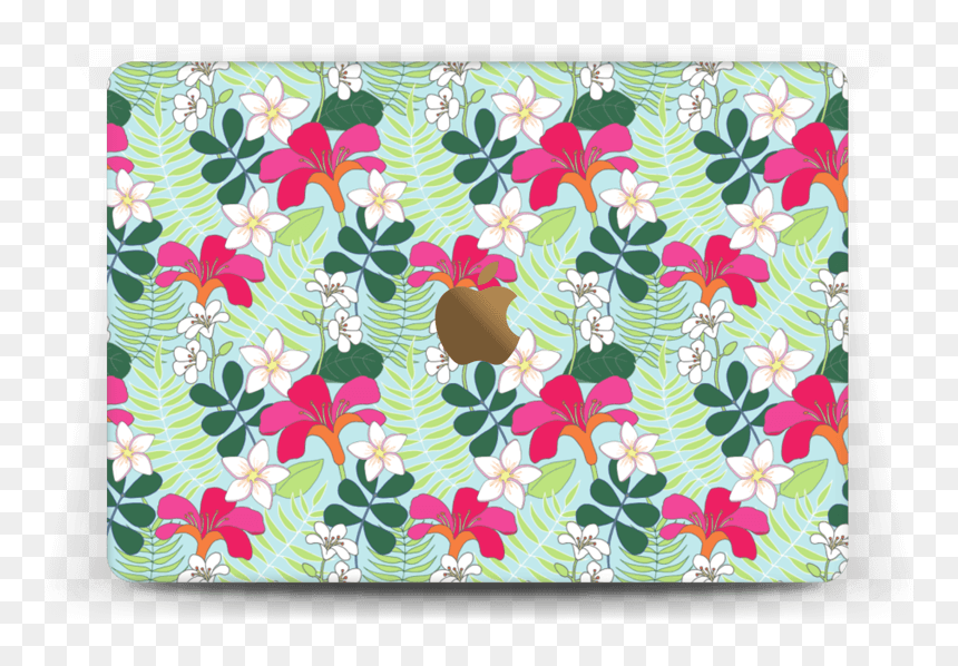 Tropical Flowers Skin Macbook 12” - Shoulder Bag, HD Png Download - tropical flowers png