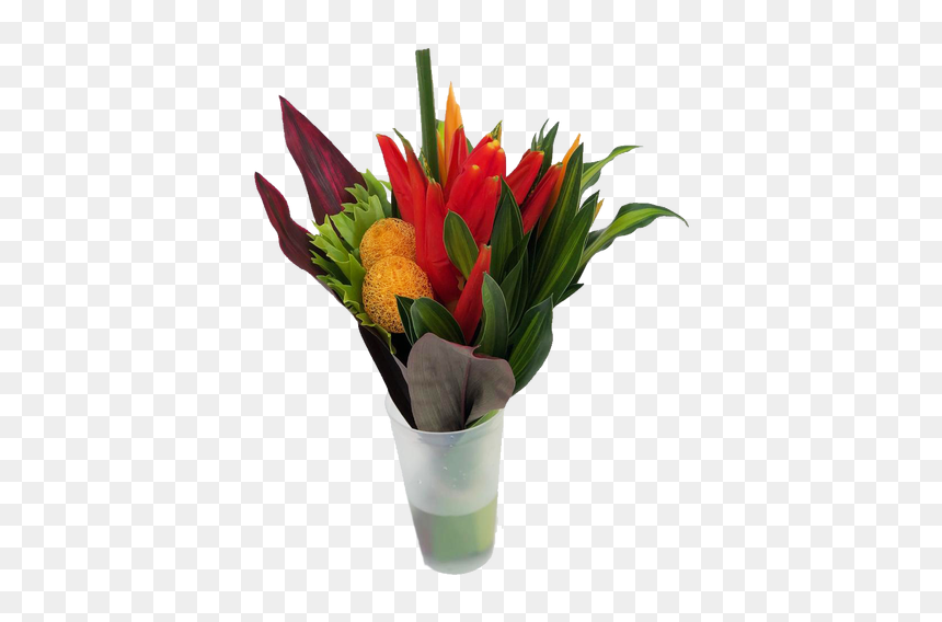 Fun Confeti Mini Tropical Centerpieces - Bouquet, HD Png Download - tropical flowers png