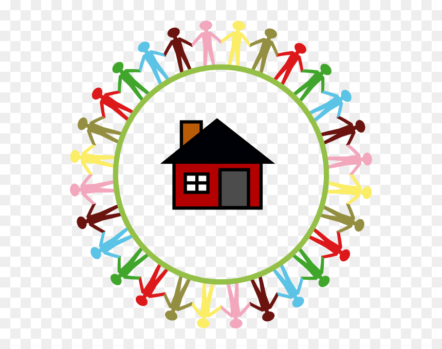 Transparent Children Holding Hands Png - House Clip Art, Png Download - house clipart png