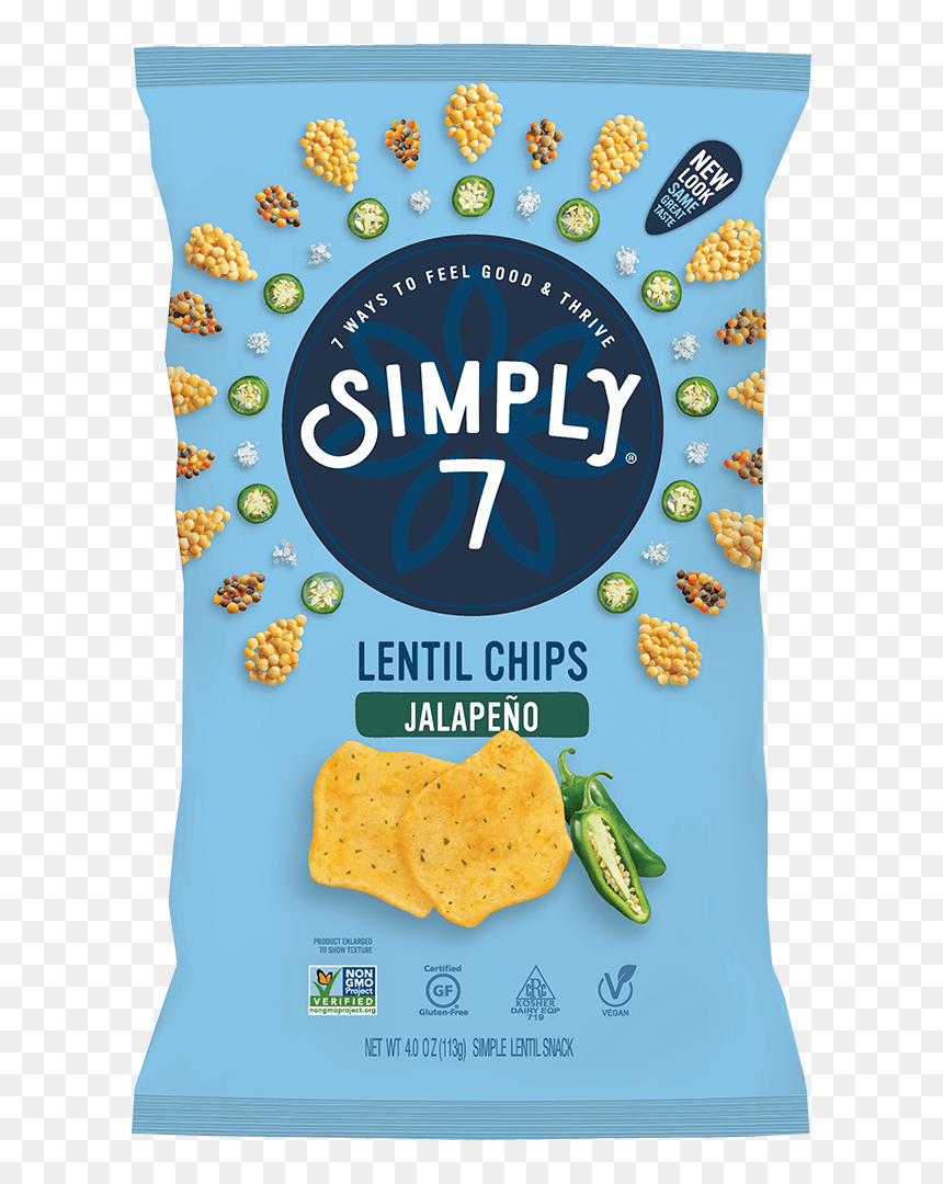 Jalapeno Lentil Chips - Simply 7 Quinoa Chips, HD Png Download - jalapeno png