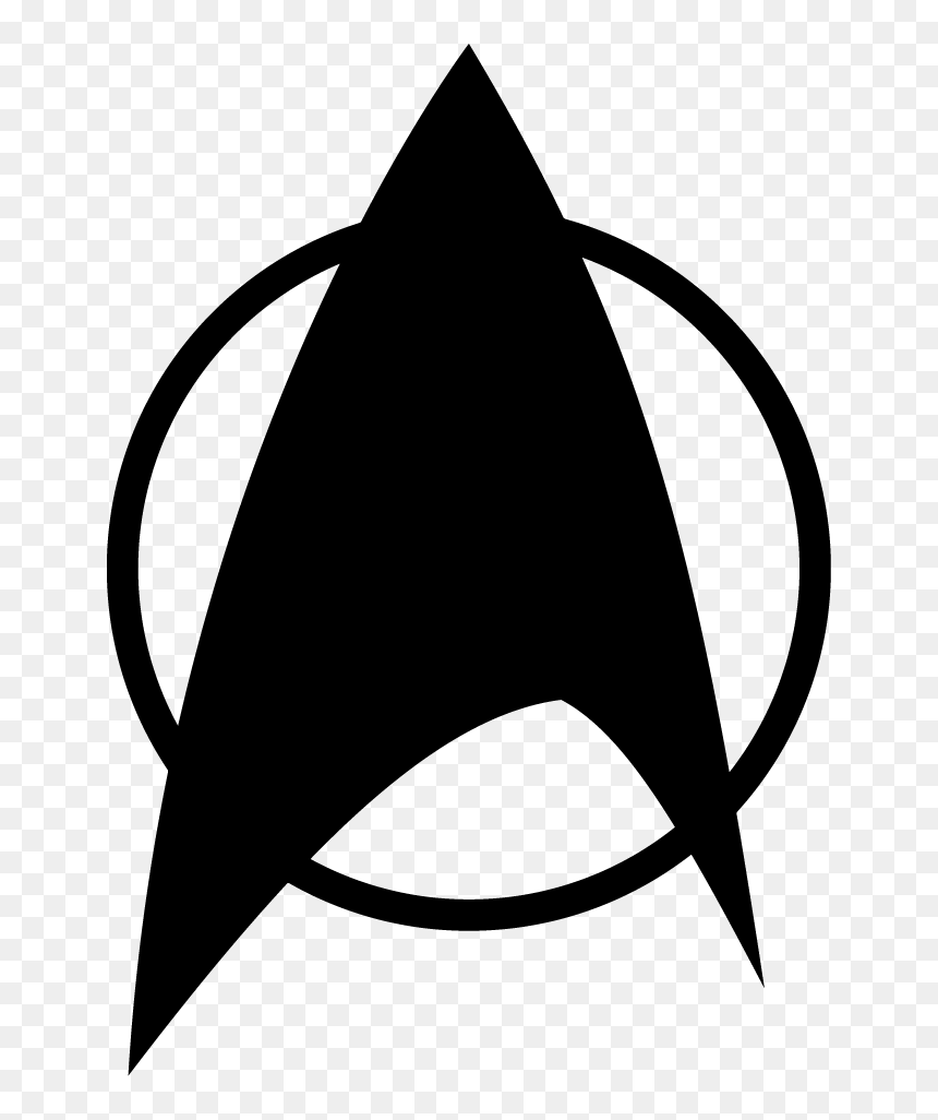 Star Trek - Star Trek Badge Silhouette, HD Png Download - star trek png