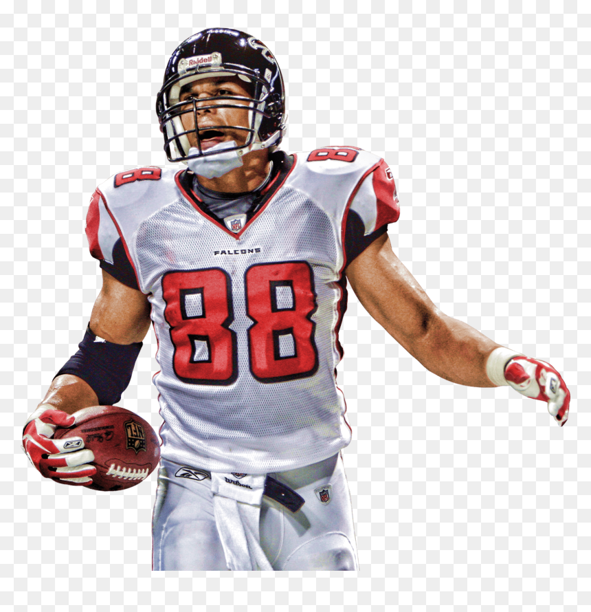 Former 88 Atlanta Falcons Tony Gonzalez Clip Arts - Atlanta Falcons Player Png, Transparent Png - julio jones png