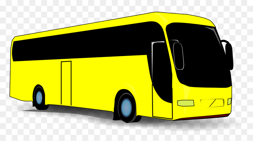 Coach Clipart Bus Volvo - Clipart Yellow Bus, HD Png Download - volvo bus images png