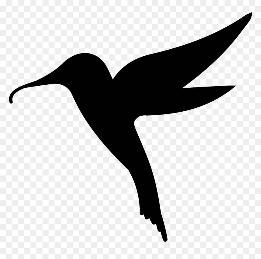 Hummingbird Bird Shape - Siluet Burung Kolibri, HD Png Download - hummingbird png