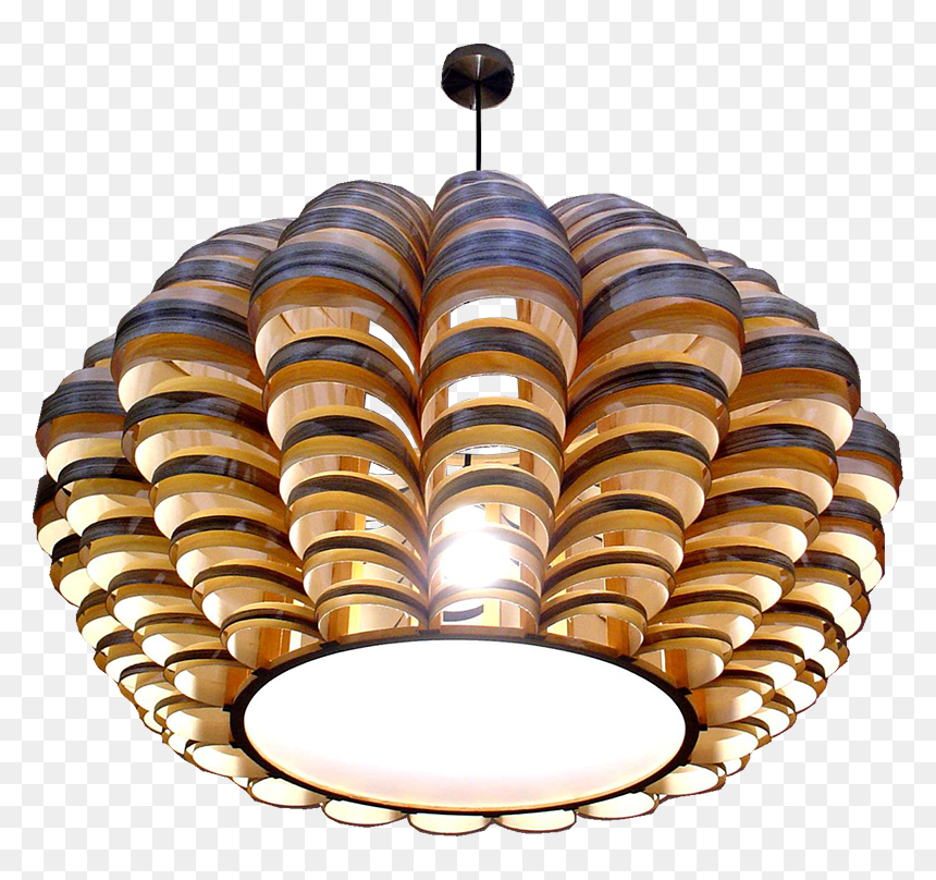 Transparent Light Glow Png - Mooie Grote Houten Hanglamp, Png Download - glowing bulb png