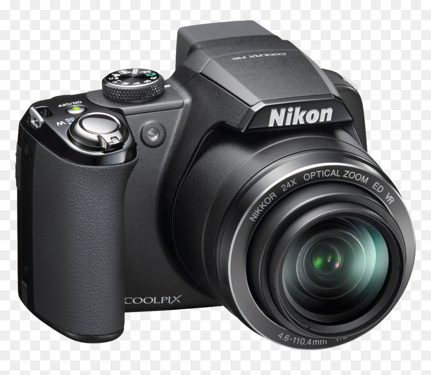 Digital Photo Camera - Nikon P90, HD Png Download - picsart lens png