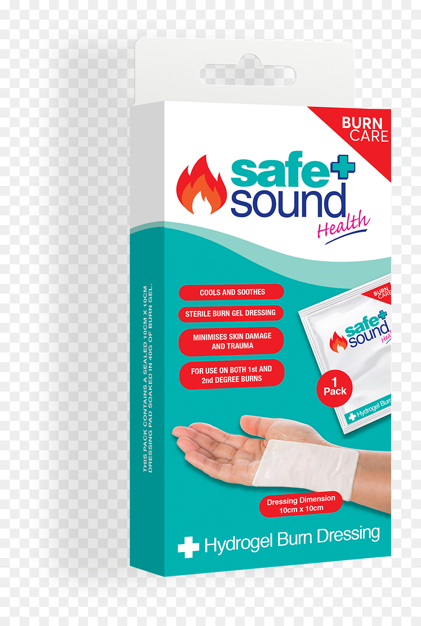 Safe And Sound Health Hydrogel Burn Dressing - Dressing, HD Png Download - burnt paper png