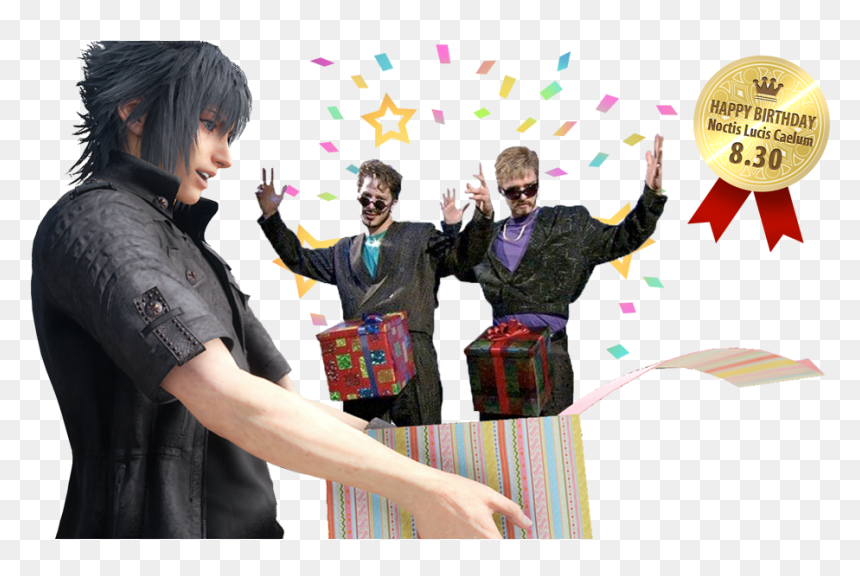 Step 1 Cut A Hole In The Box , Png Download - Lightning And Noctis Final Fantasy, Transparent Png - noctis png