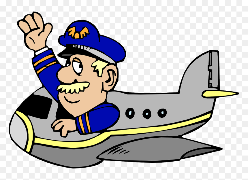 Pilot Clipart, HD Png Download - flying aeroplane png