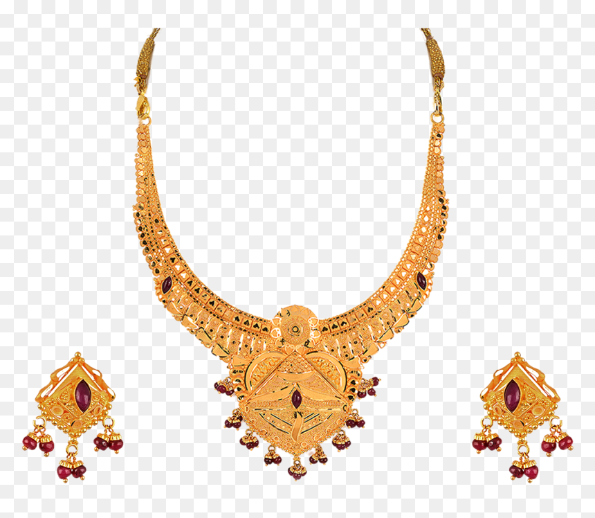 Necklace Earring Orra Jewellery Gold - Jewellery Gold India Png, Transparent Png - jewellery png images