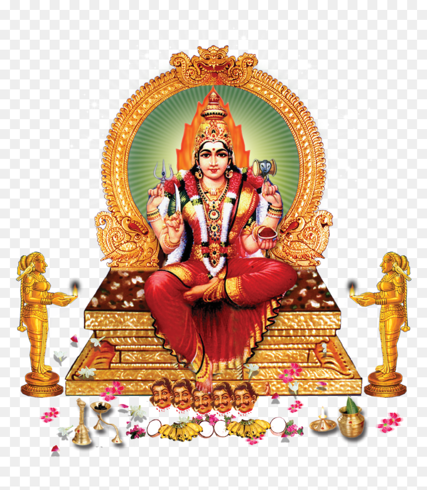 God Durga Png - Muthumariamman Png, Transparent Png - lord lakshmi png