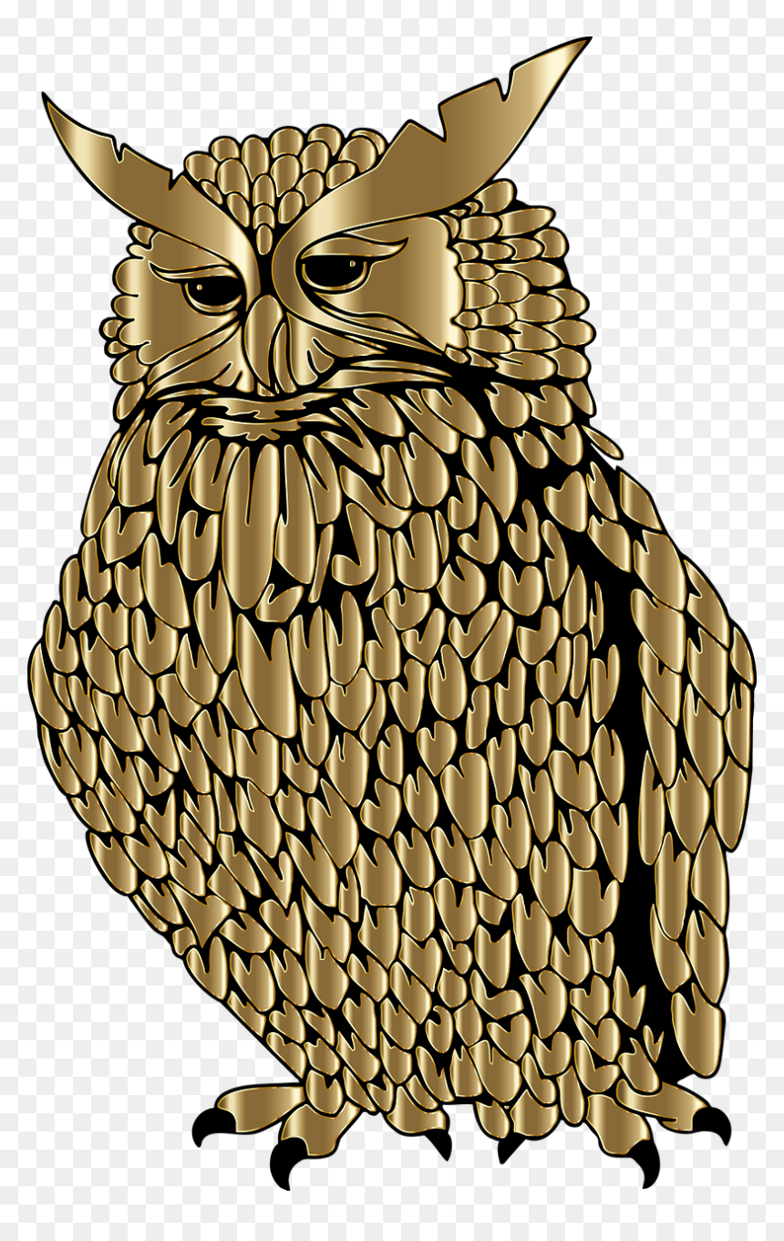 Great Horned Owl, HD Png Download - colorful flying birds png