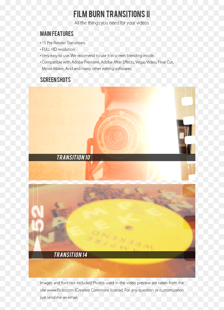 Template, Full Hd, Optical Flares, Leaks, Retro, Hipster, - Baked Goods, HD Png Download - optical flares png