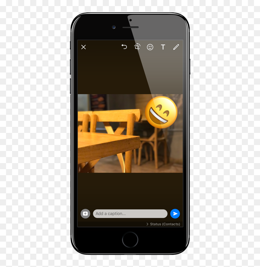 Iphone, HD Png Download - whatsapp single emoji png