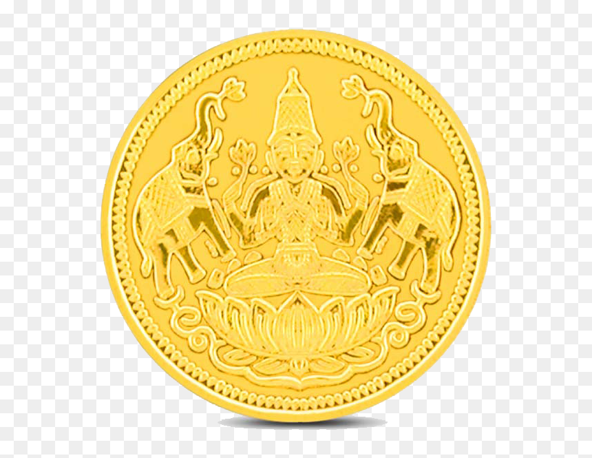 Gold Coins Transparent Backgrounds, HD Png Download - lord lakshmi png