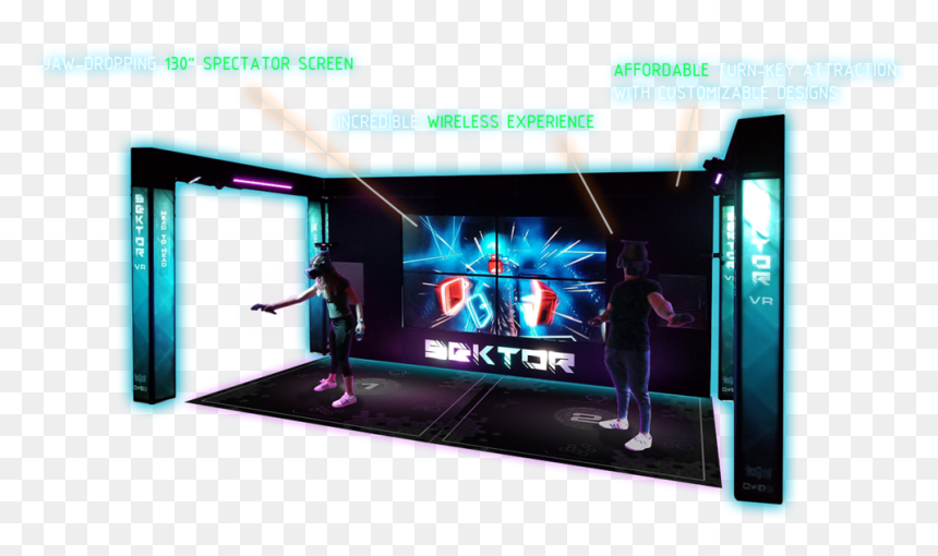 Vr Attraction With Deets - Led-backlit Lcd Display, HD Png Download - vr png