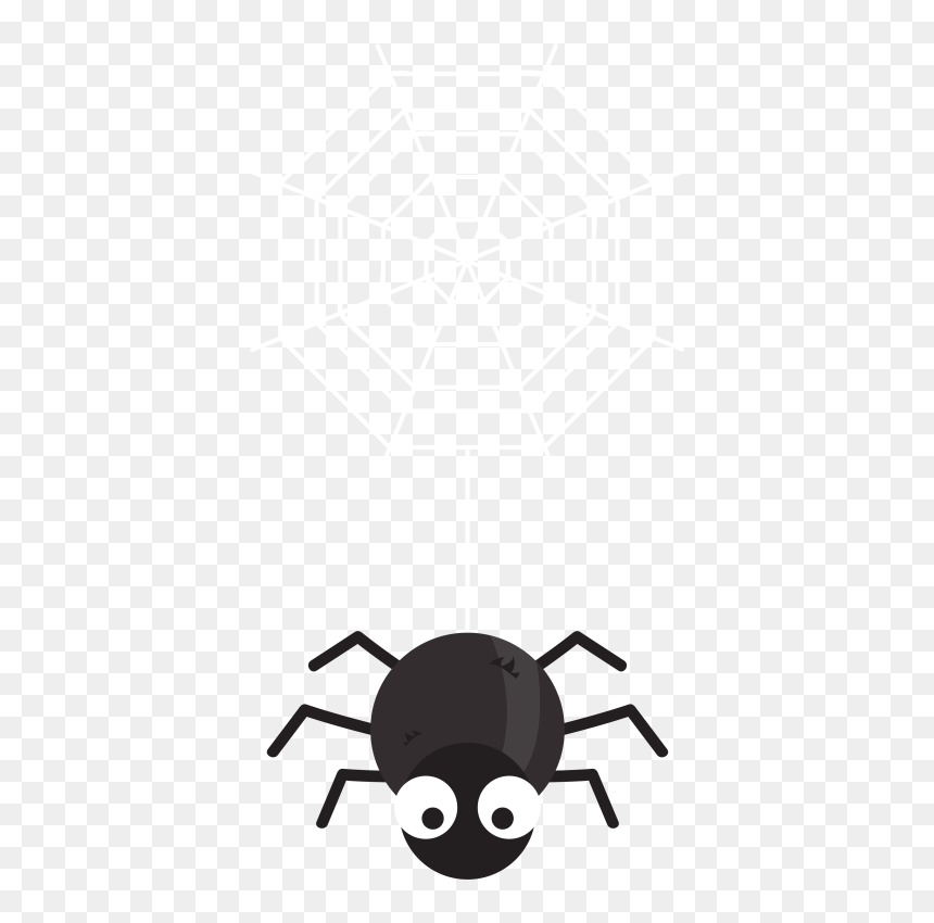 Spider Web Black House Spider - Spider Web, HD Png Download - degree cap png