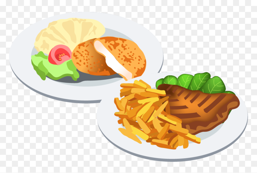 Steak Clipart Main Dish - Transparent Food Vector Png, Png Download - food dish png