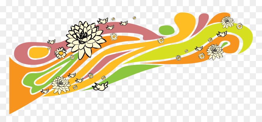Transparent 70s Flower Png, Png Download - hindu wedding symbols in colour png