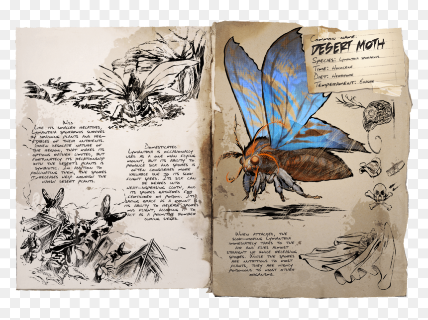 Ark Survival Evolved Lymantria, HD Png Download - flying cloth png