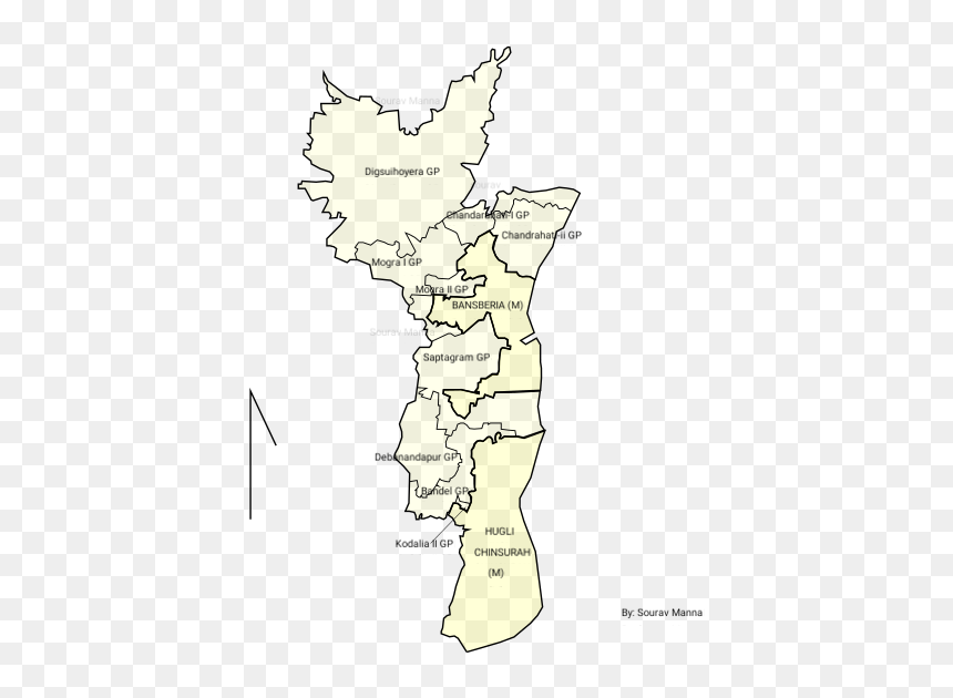 Chinsurah Mogra Block Map, HD Png Download - mogra png