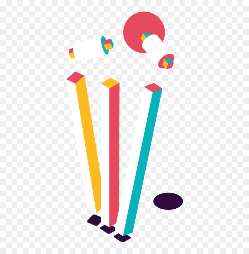 Cricket Stumps Clip Art, HD Png Download - cricket png images