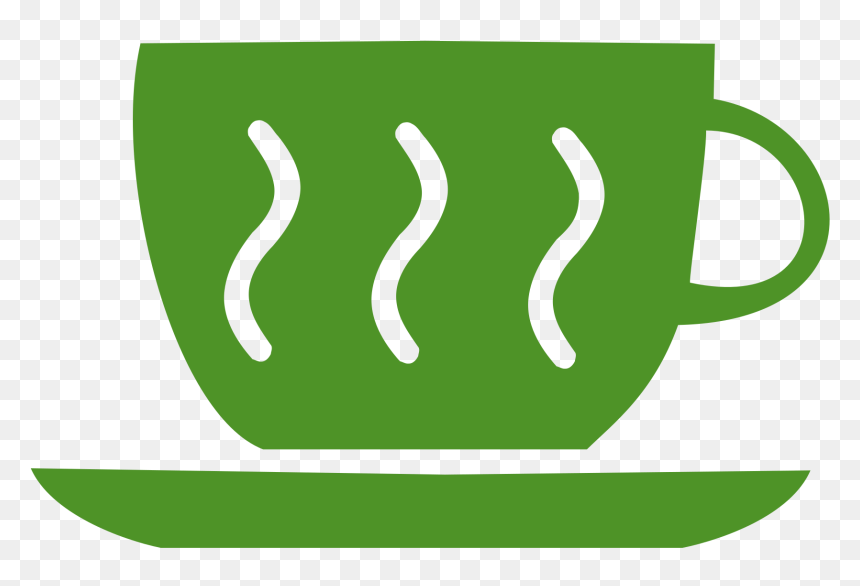 Grass,cup,text - Hot Coffee Green Cup Clipart, HD Png Download - hot tea cup png