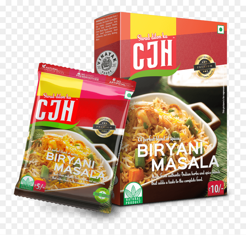 Biryani Masala, Cjh, Vinayak Foods Group, Best Indian - Indian Cuisine, HD Png Download - veg biryani png