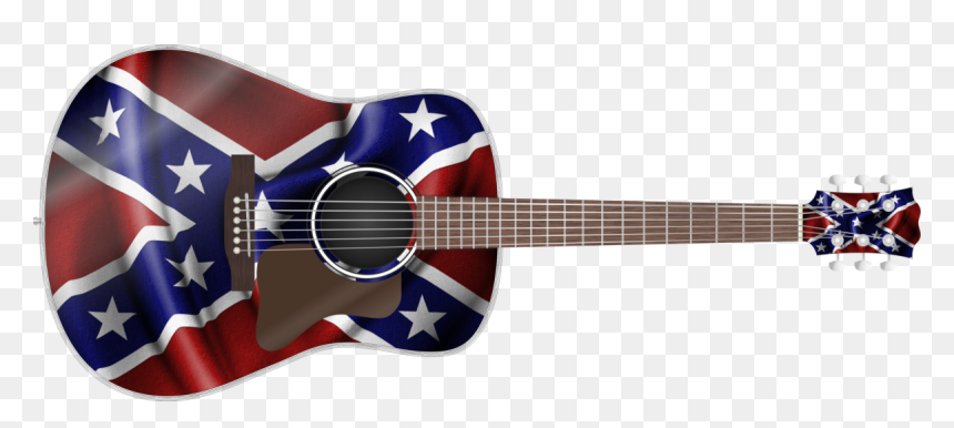 Confederate Flag Guitar Wrap Skin, HD Png Download - confederate flag png