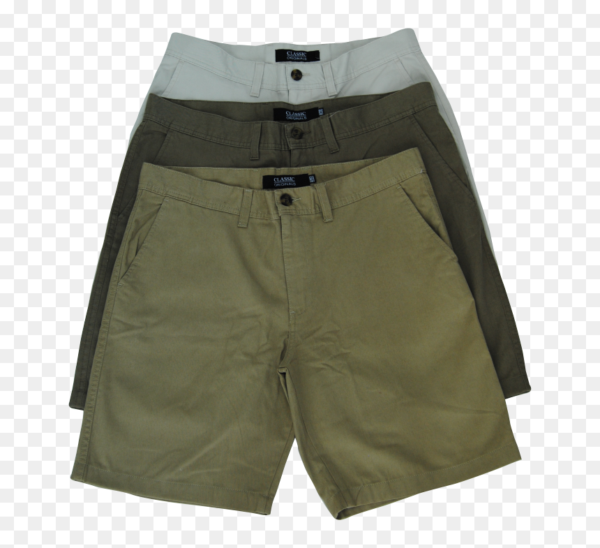 Khaki Bermuda Shorts Trunks Chino Cloth Uniform - Chino Cloth, HD Png Download - flying cloth png
