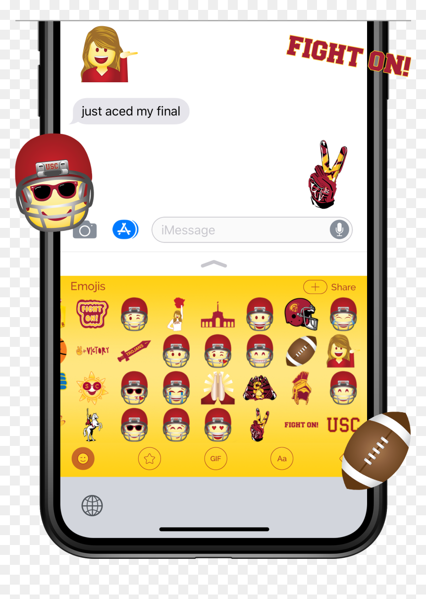 Victory Hand Sign Ultimate Usc Trojans University , - Emoticon, HD Png Download - usc png